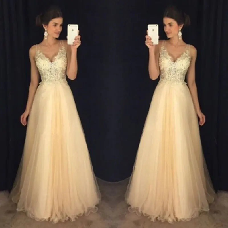 Chiffon Sequin Evening Dress (Gown)