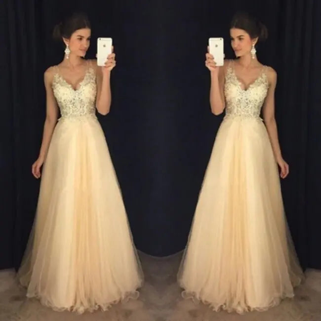 Chiffon Sequin Evening Dress (Gown)