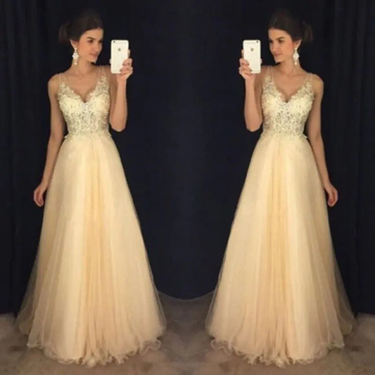 Chiffon Sequin Evening Dress (Gown)